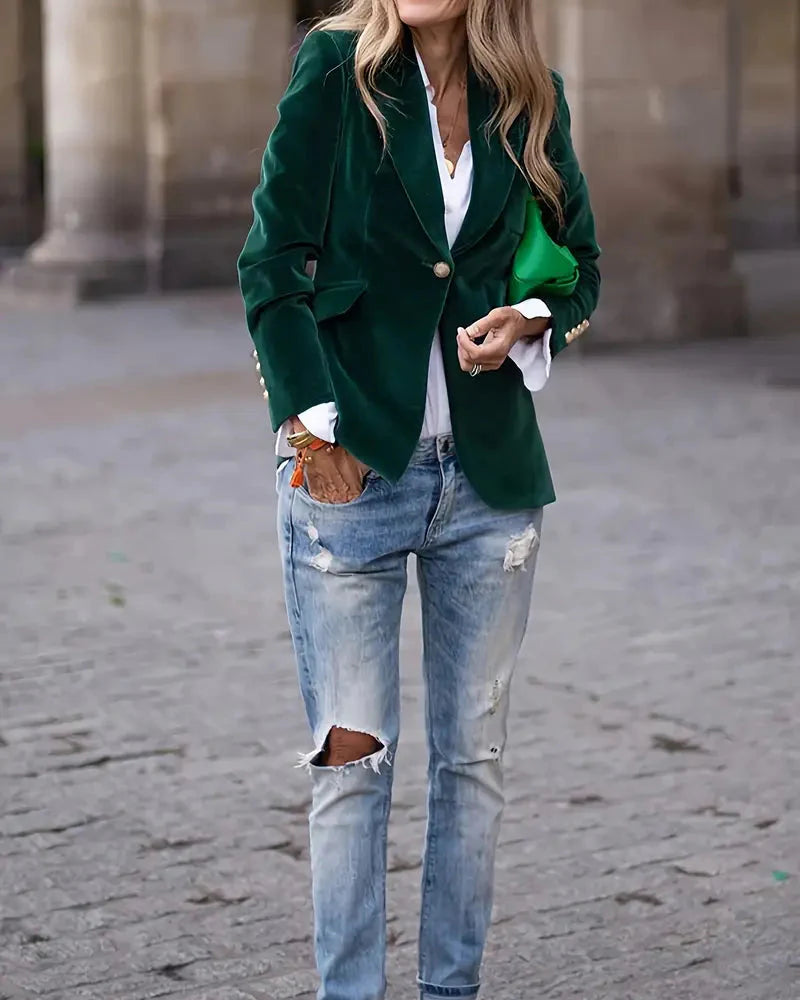 Blazer de terciopelo