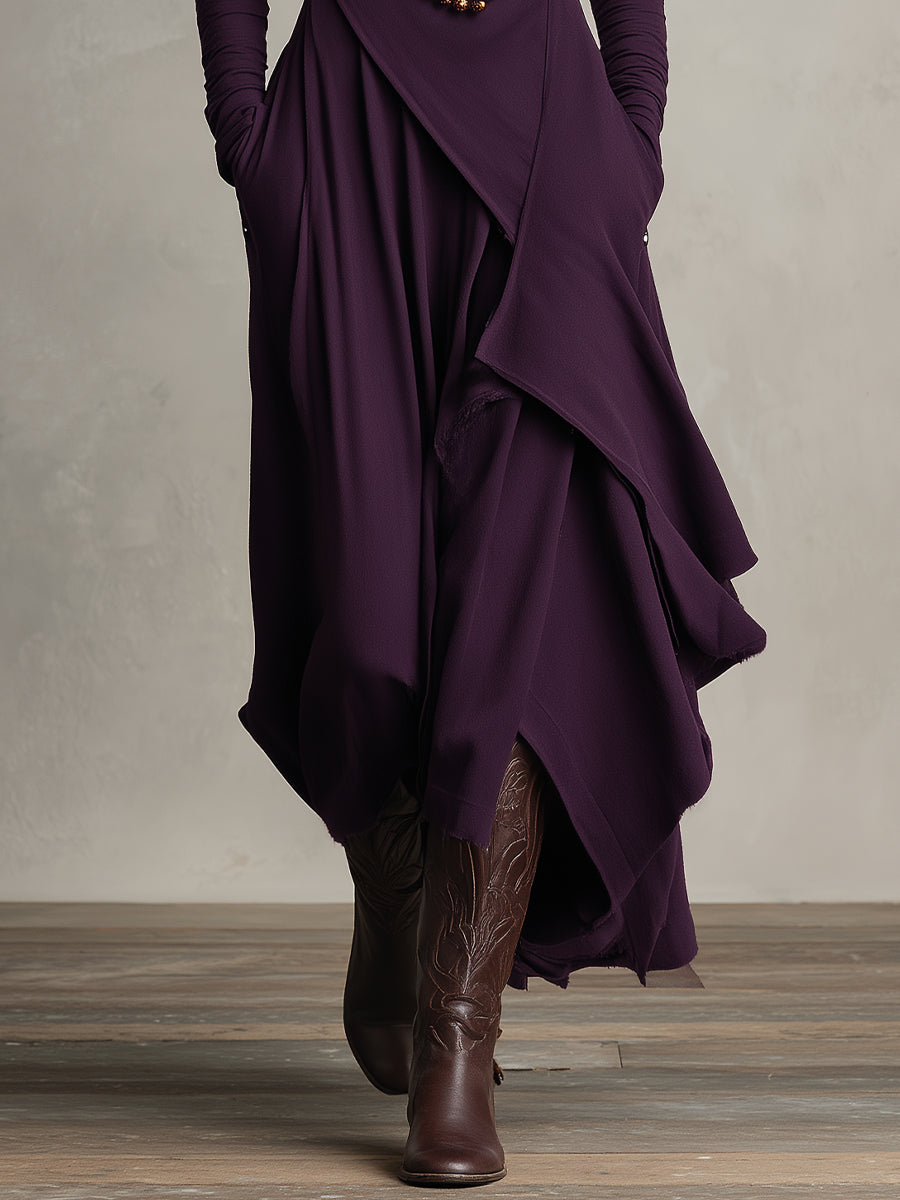 Vestido bohemio de algodón