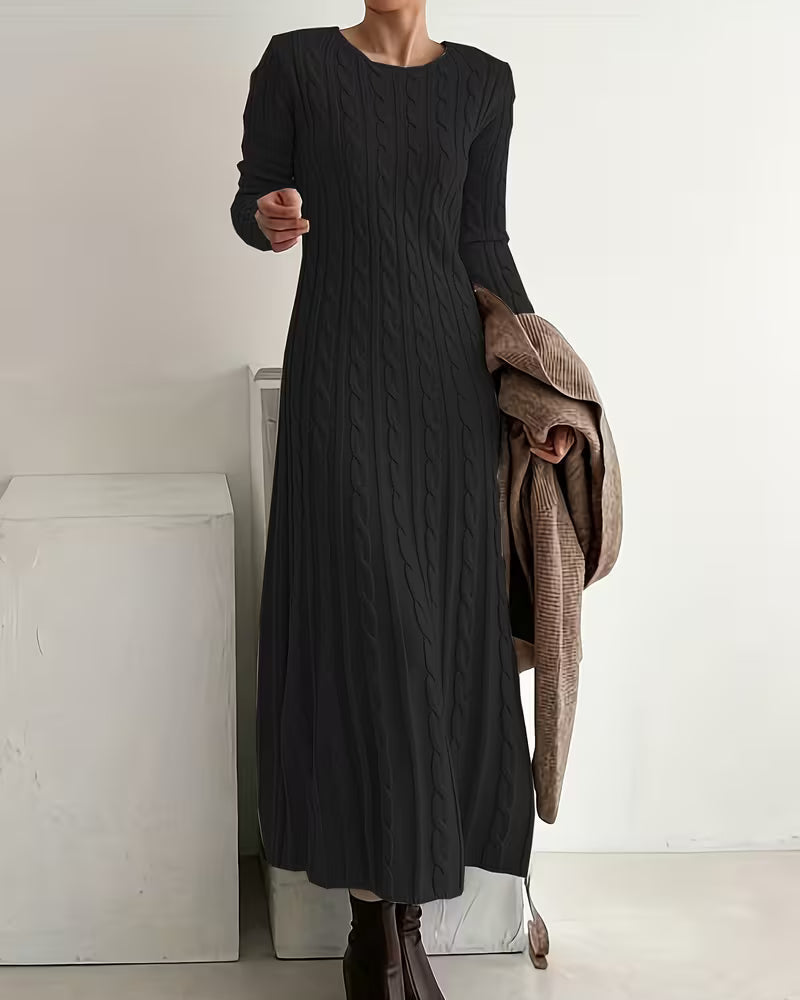 Vestido de punto largo