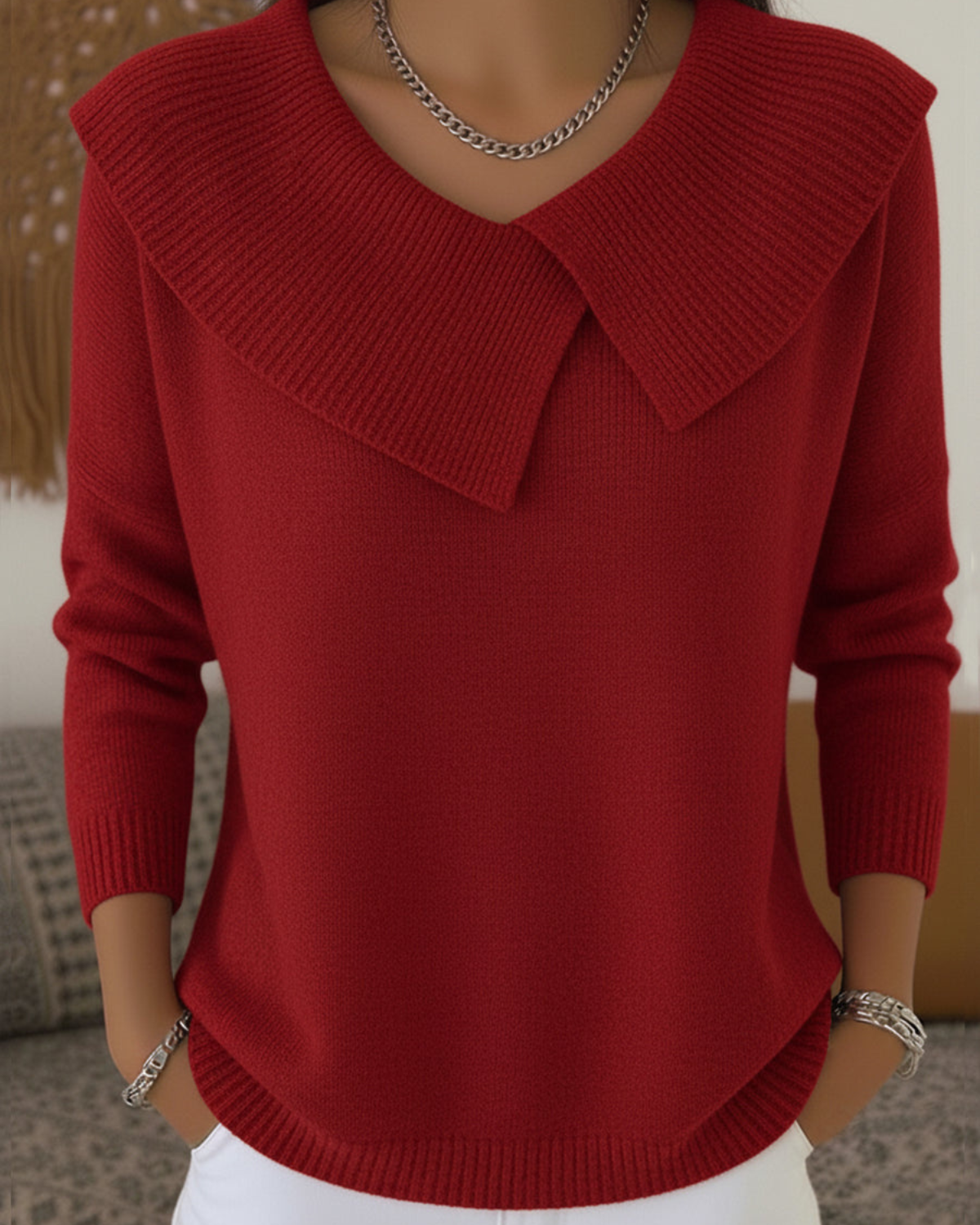 Jersey de lana con cuello suave