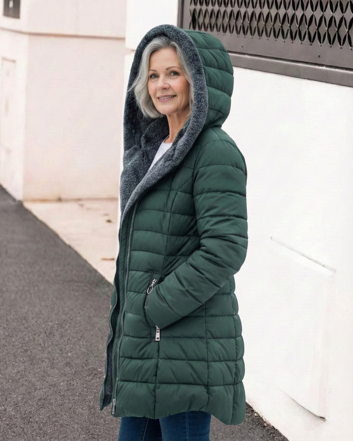 Chaqueta acolchada y forro polar