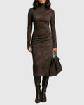 Vestido elegante terracota