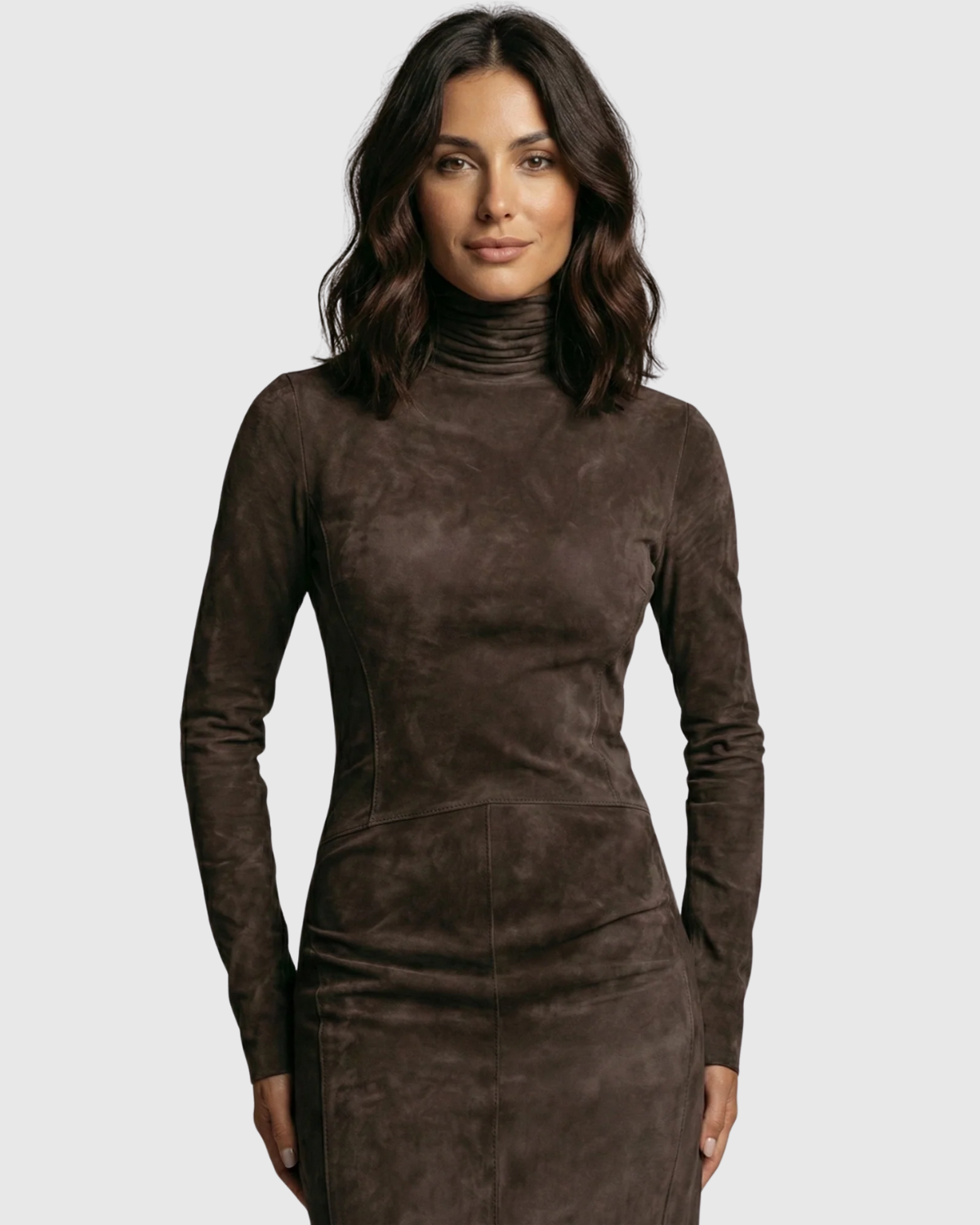 Vestido elegante terracota