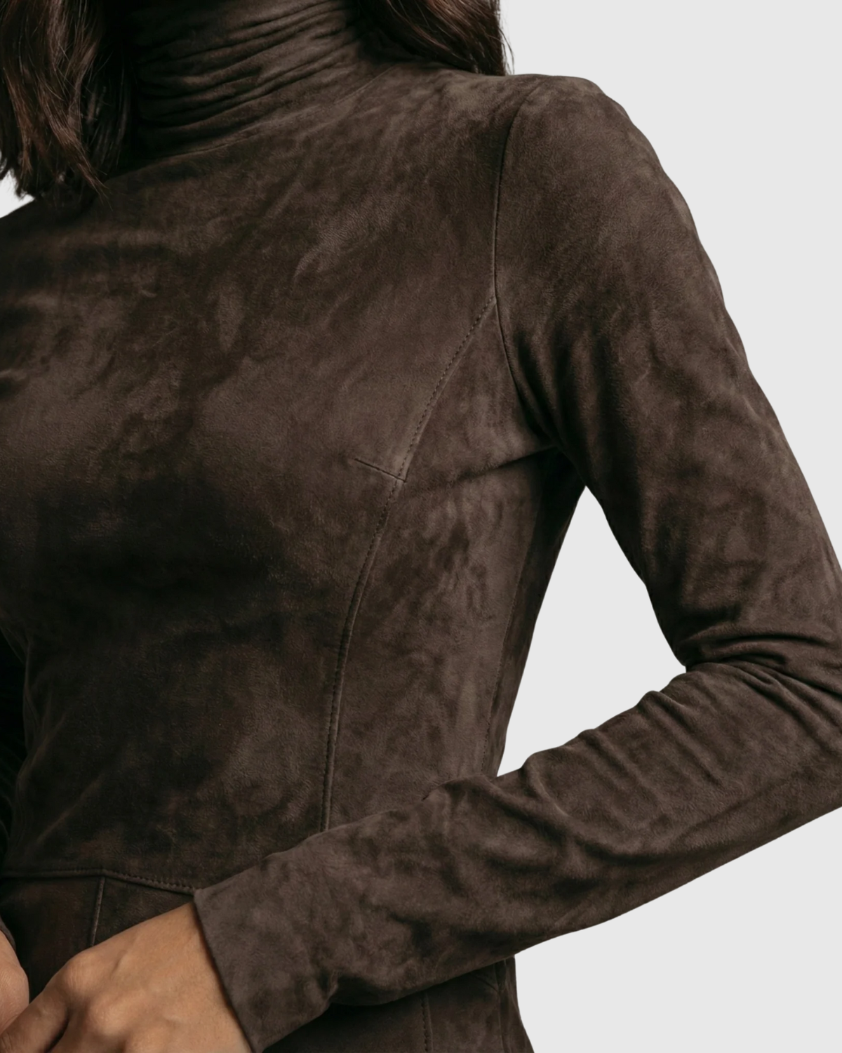 Vestido elegante terracota