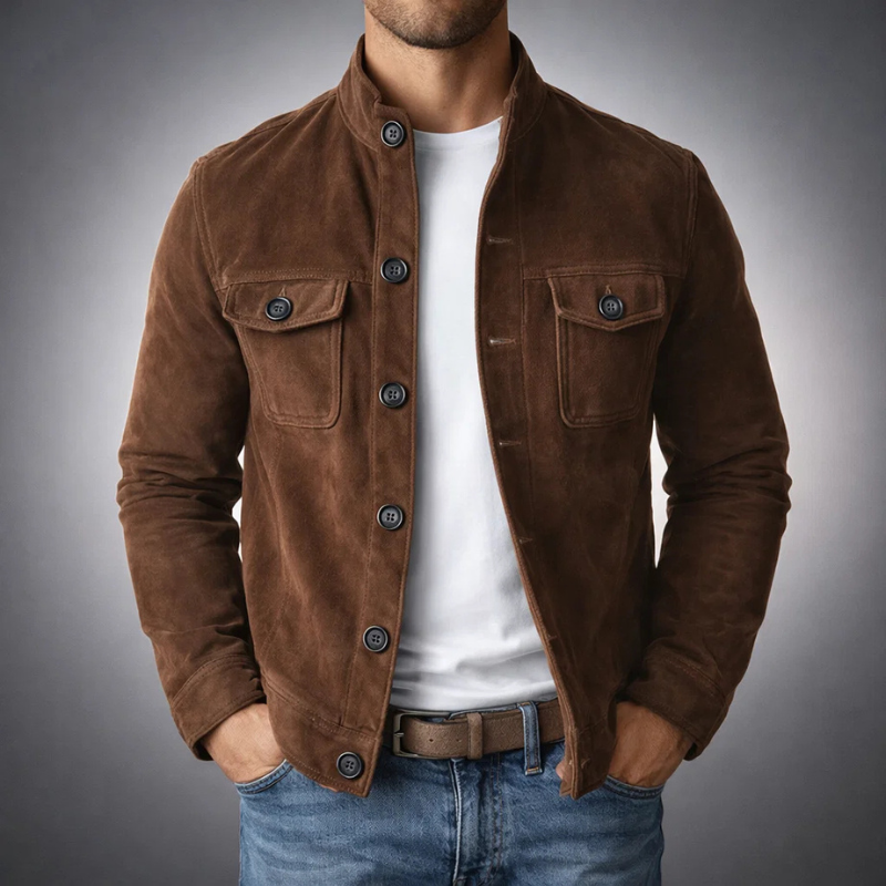 Chaqueta de ante