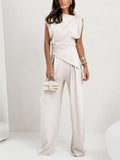 Conjunto sin mangas irregular