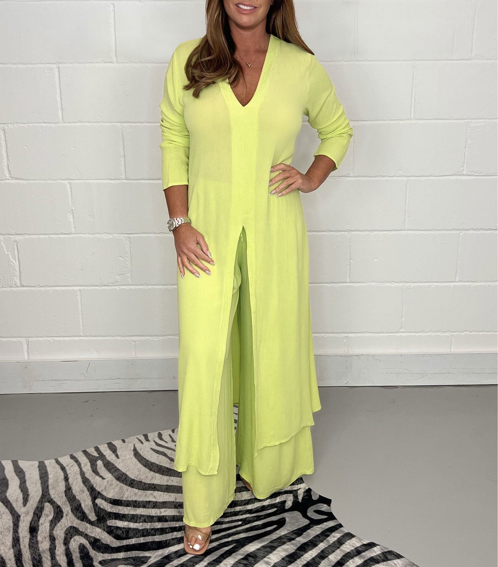 Conjunto de top largo
