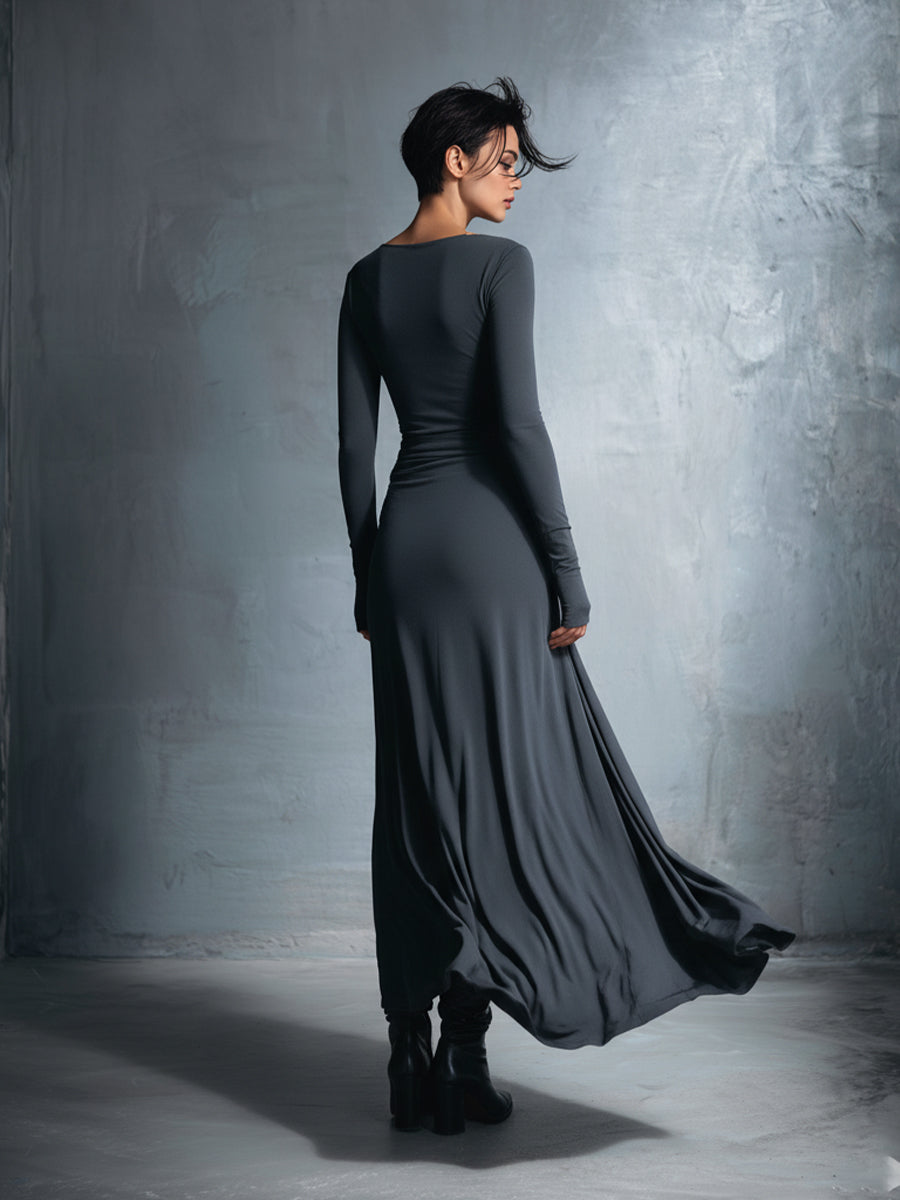 Vestido con nudo envolvente