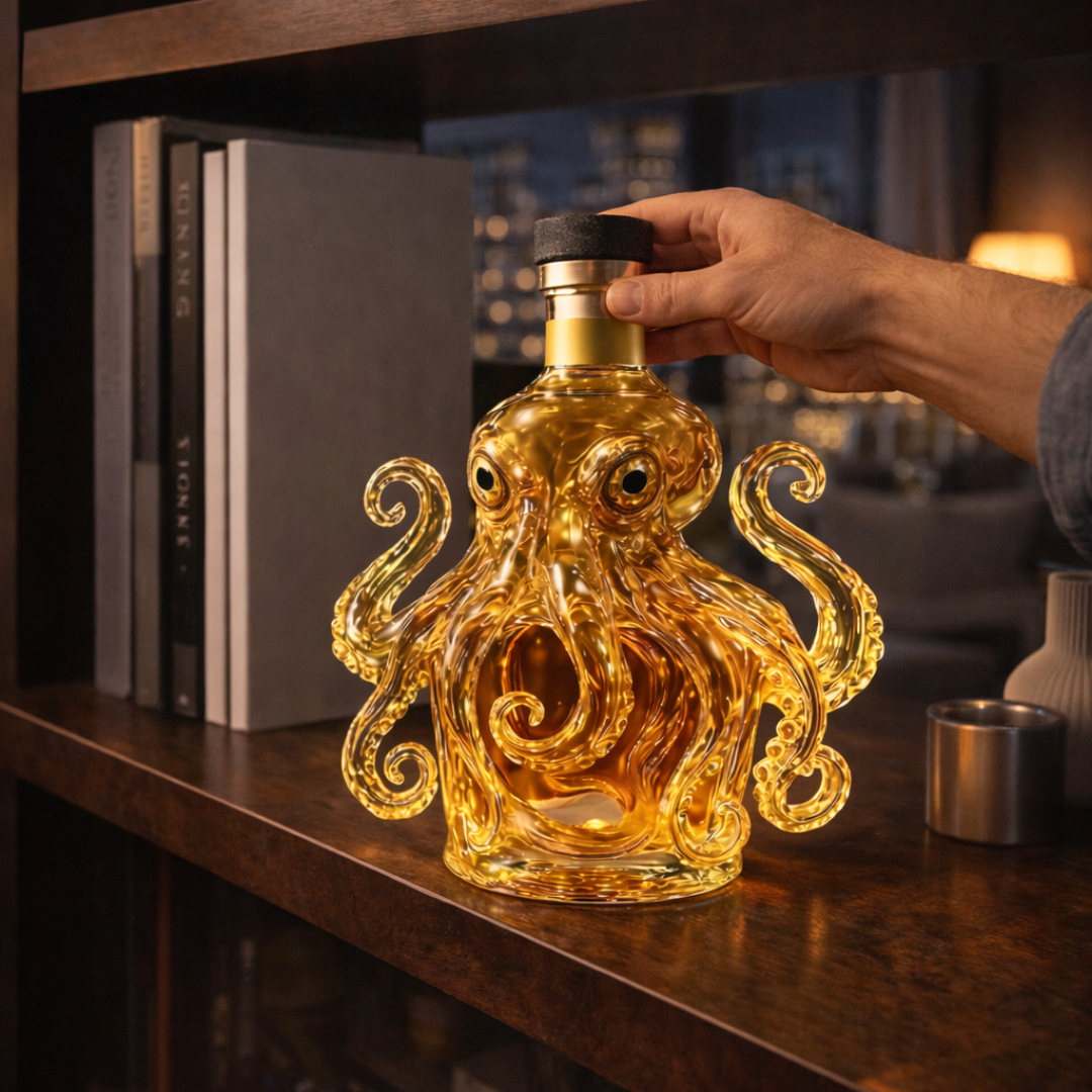 Botellas de whisky - Edición Pulpo