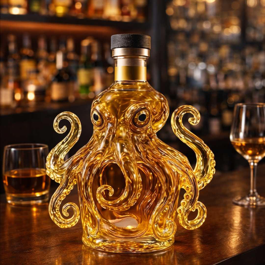 Botellas de whisky - Edición Pulpo