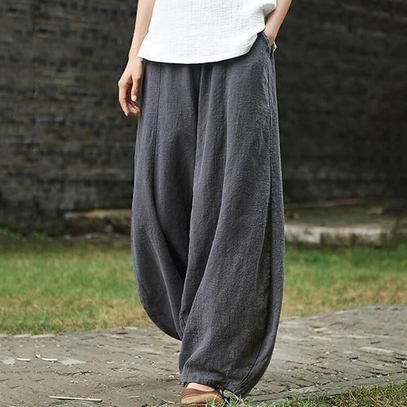 Pantalones con bolsillos lisos y farol