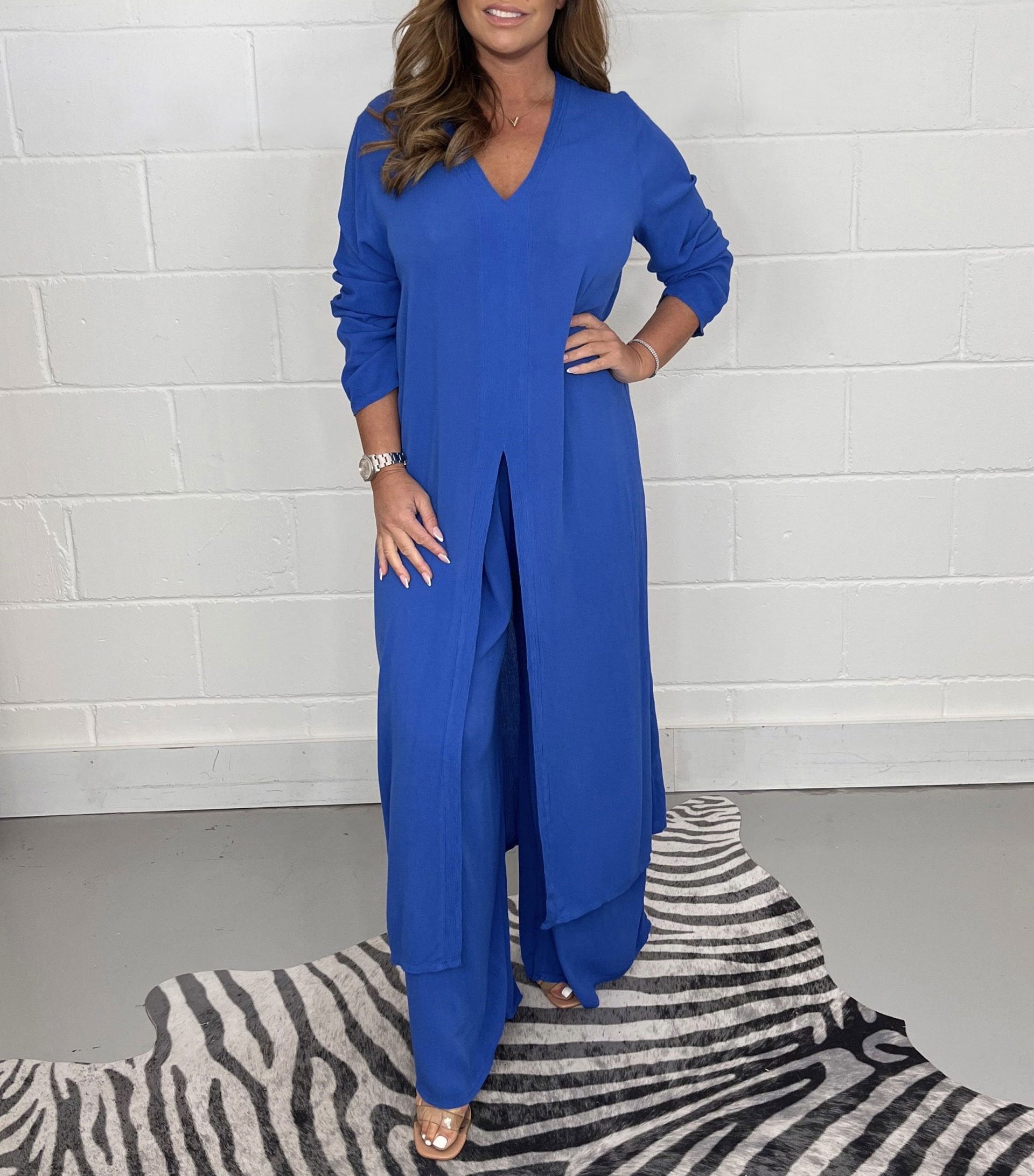 Conjunto de top largo