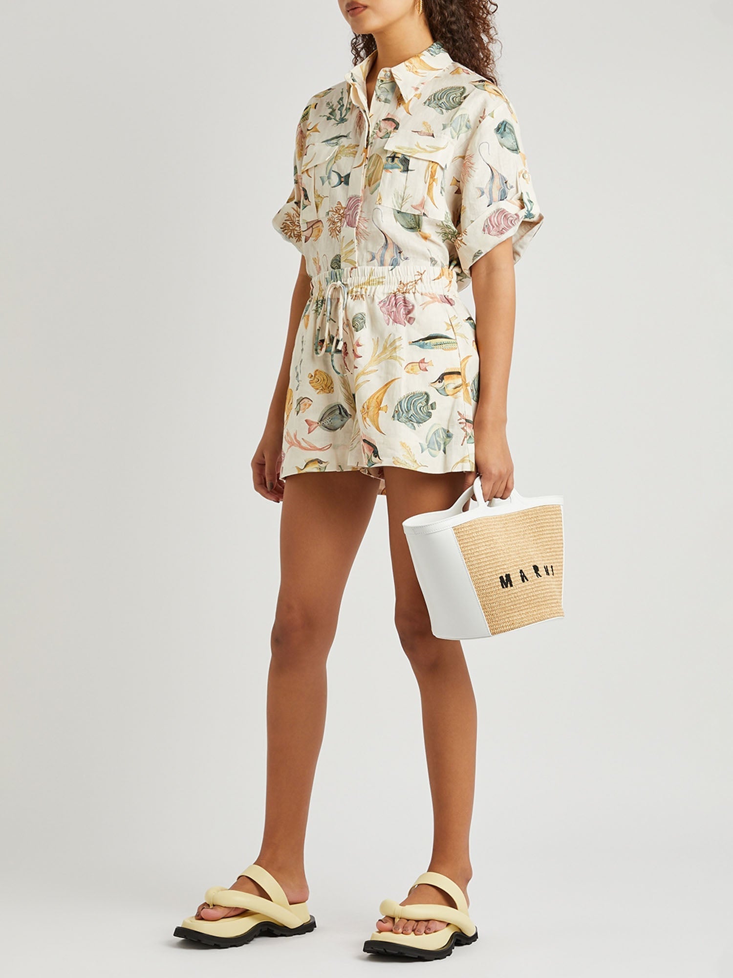 CONJUNTO CAMISERO ESTAMPADO MARINO