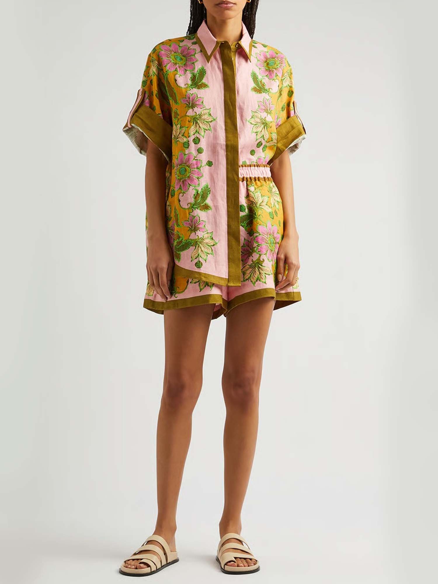 CONJUNTO CAMISERO ESTAMPADO CON SHORT