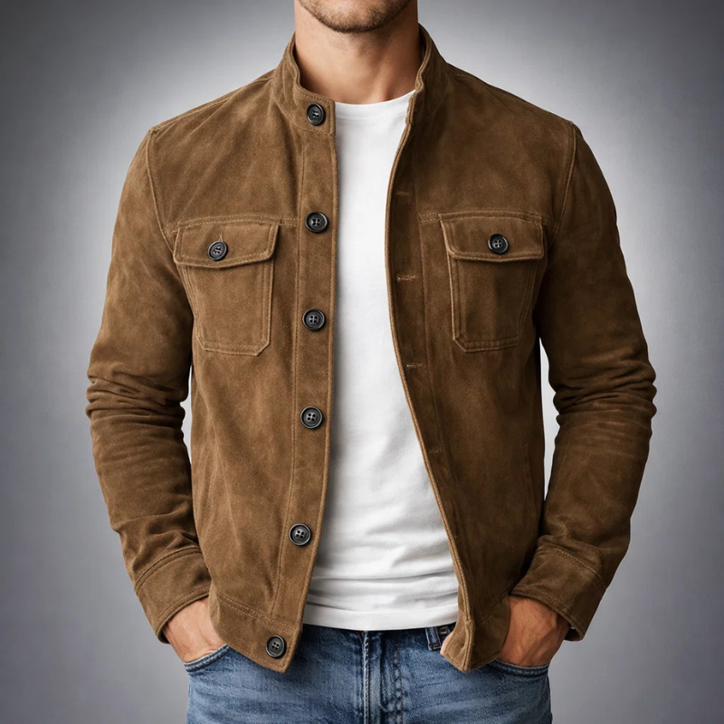 Chaqueta de ante
