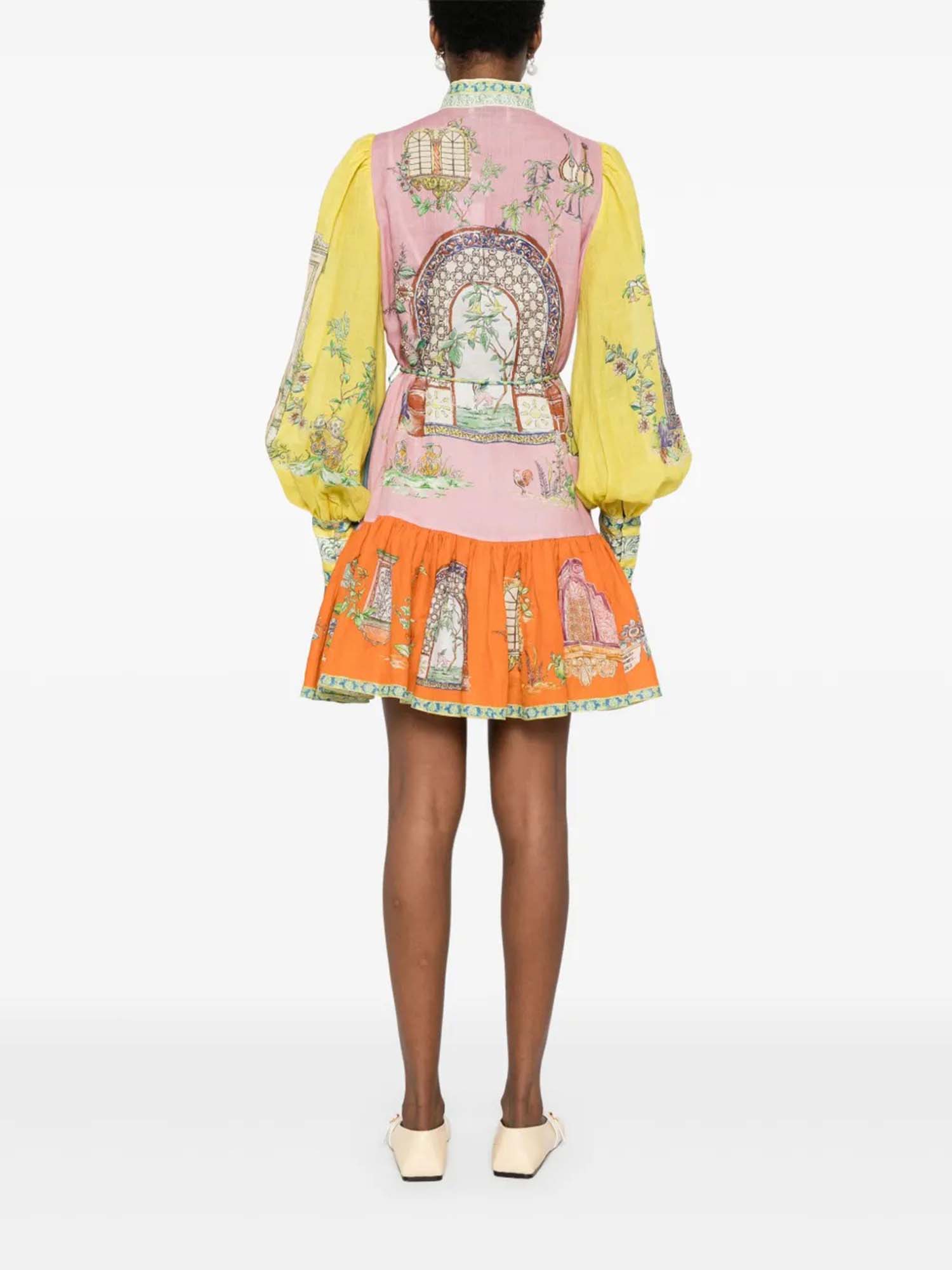 VESTIDO MINI ESTAMPADO DE INSPIRACIÓN ARTÍSTICA