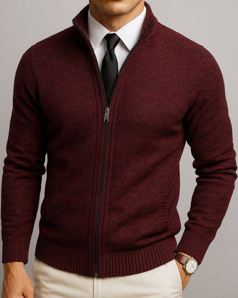Cárdigan de lana merino hombre