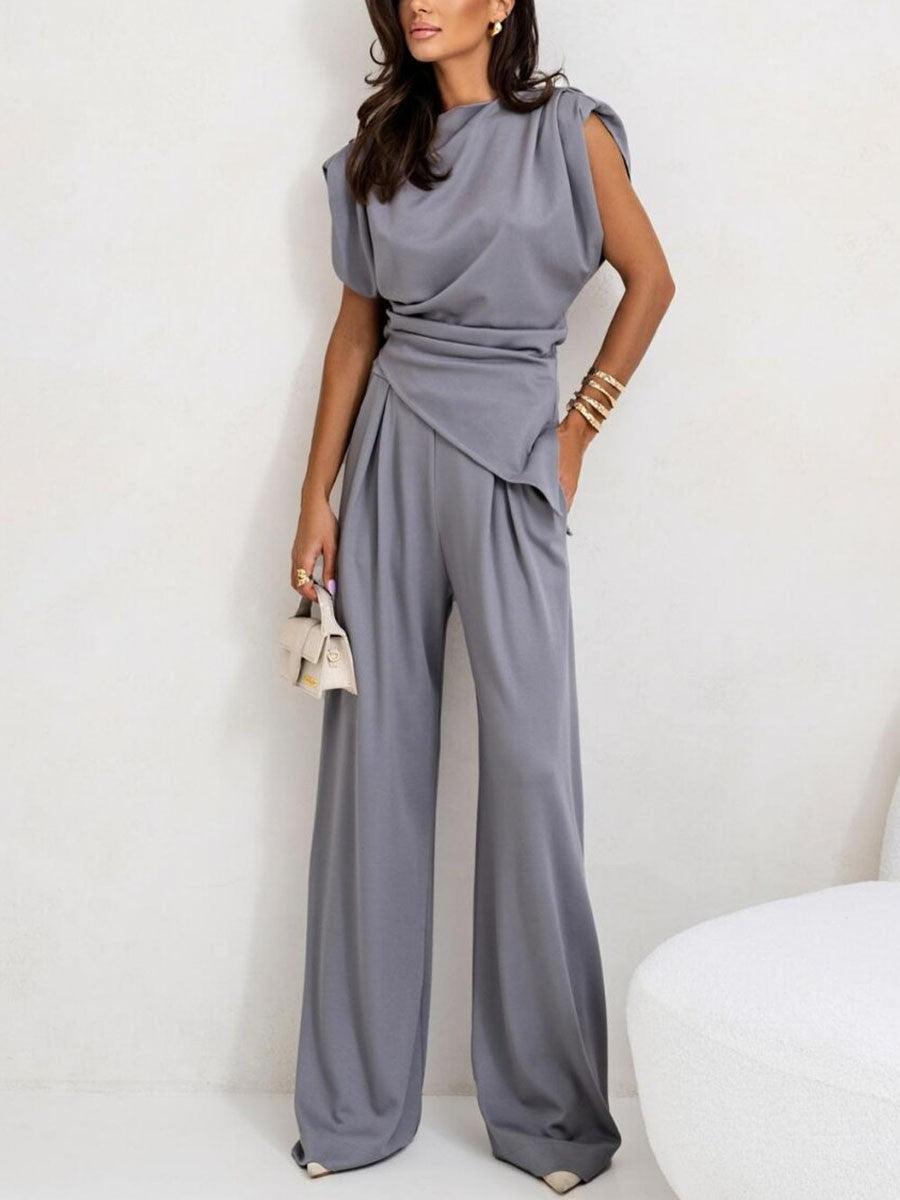 Conjunto sin mangas irregular
