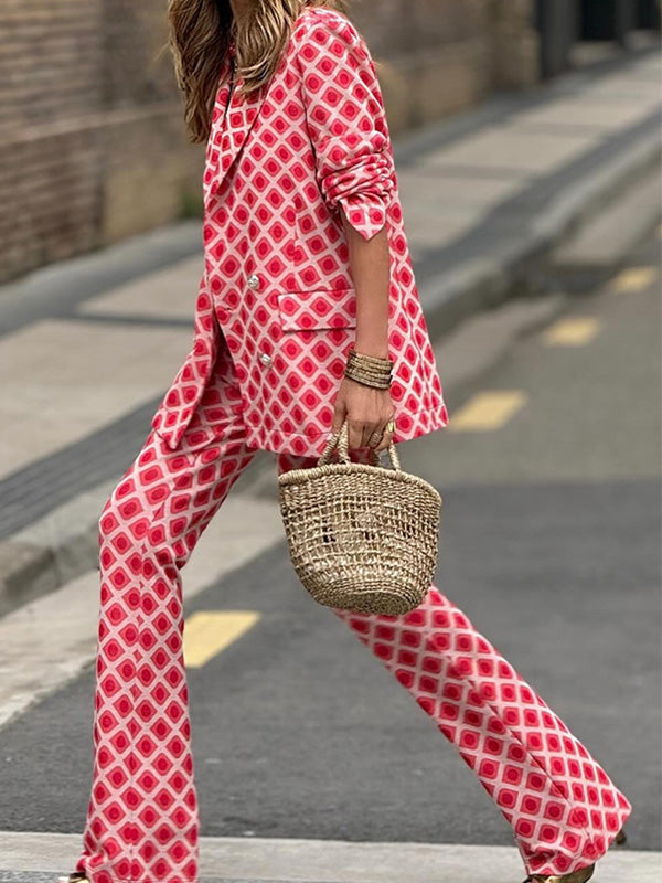 Conjunto de  traje estampado