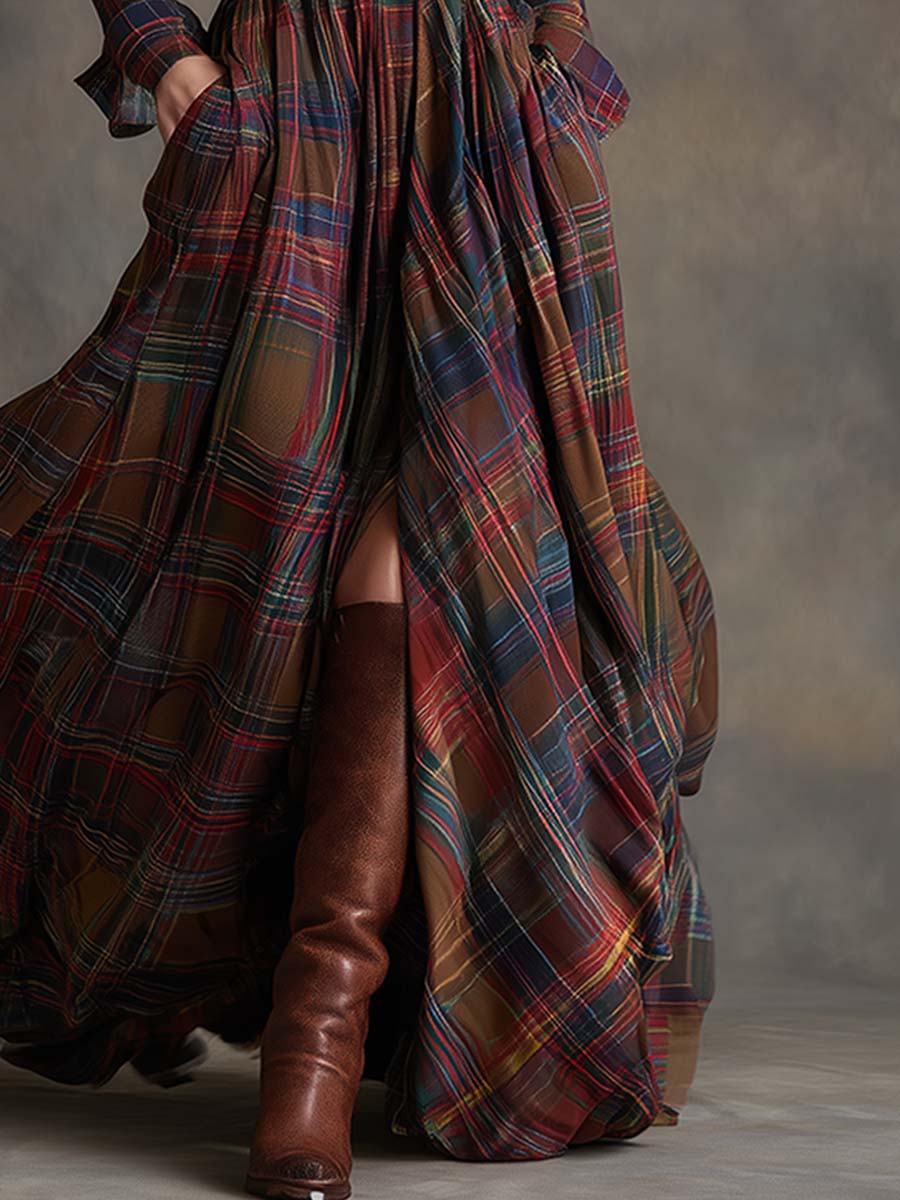 Vestido camisero estampado