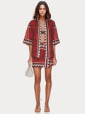 CONJUNTO DE DOS PIEZAS CON ESTAMPADO TRIBAL