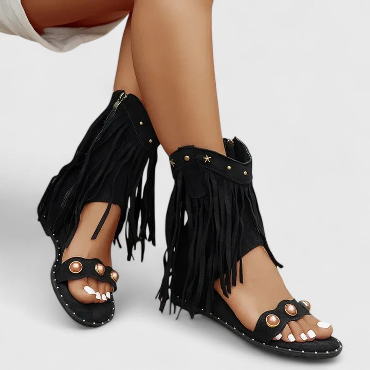 Eira | Sandalias Ortopédicas Con Flecos