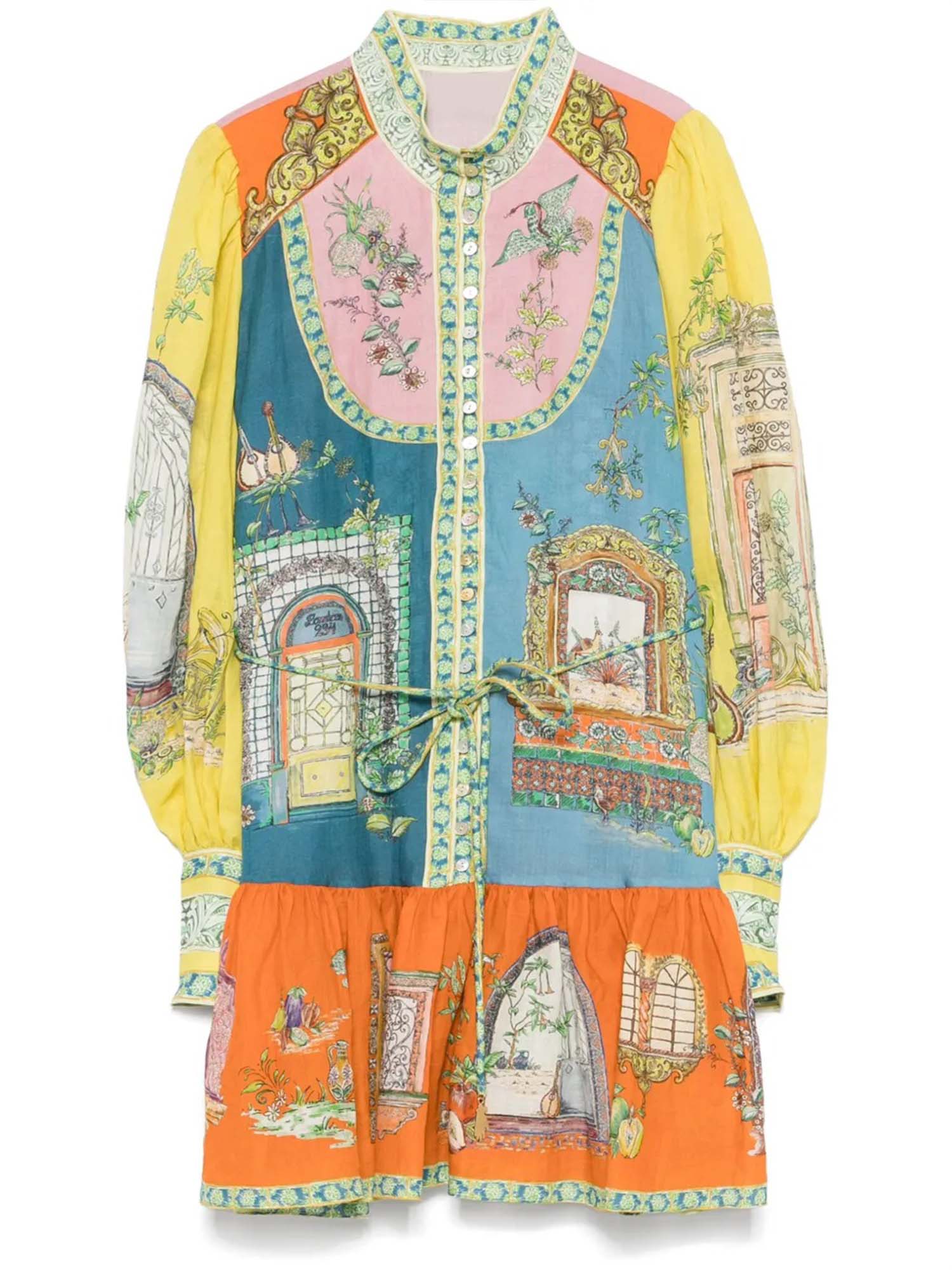 VESTIDO MINI ESTAMPADO DE INSPIRACIÓN ARTÍSTICA