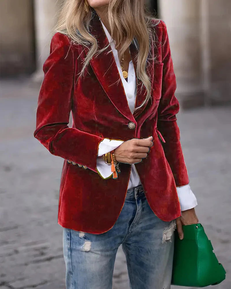 Blazer de terciopelo