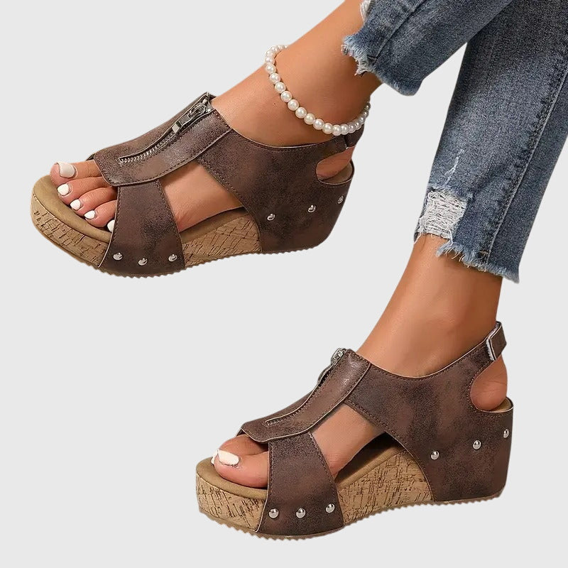 Bridie | Sandalias Ortopédicas Con Plataforma