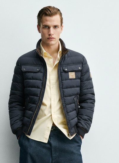 Chaqueta acolchada hombre