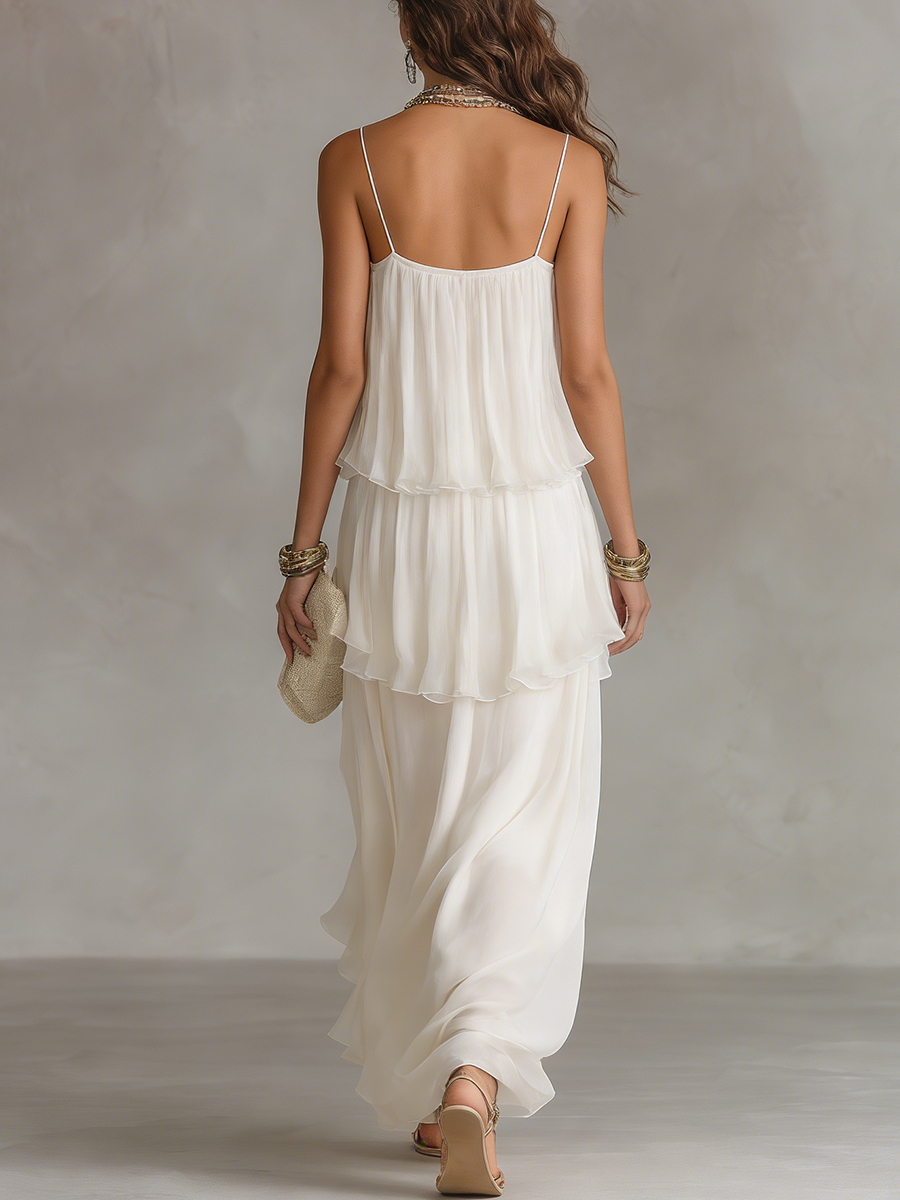 AURELIA | Vestido largo de gasa