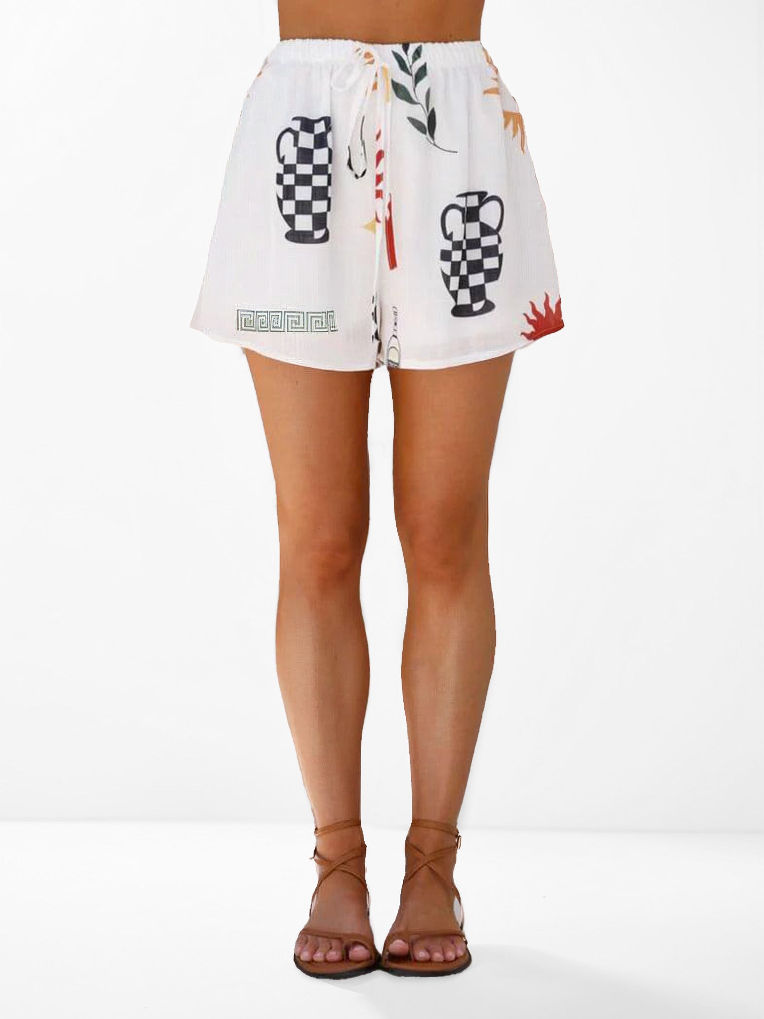 CONJUNTO DE DOS PIEZAS CON ESTAMPADO GEOMÉTRICO
