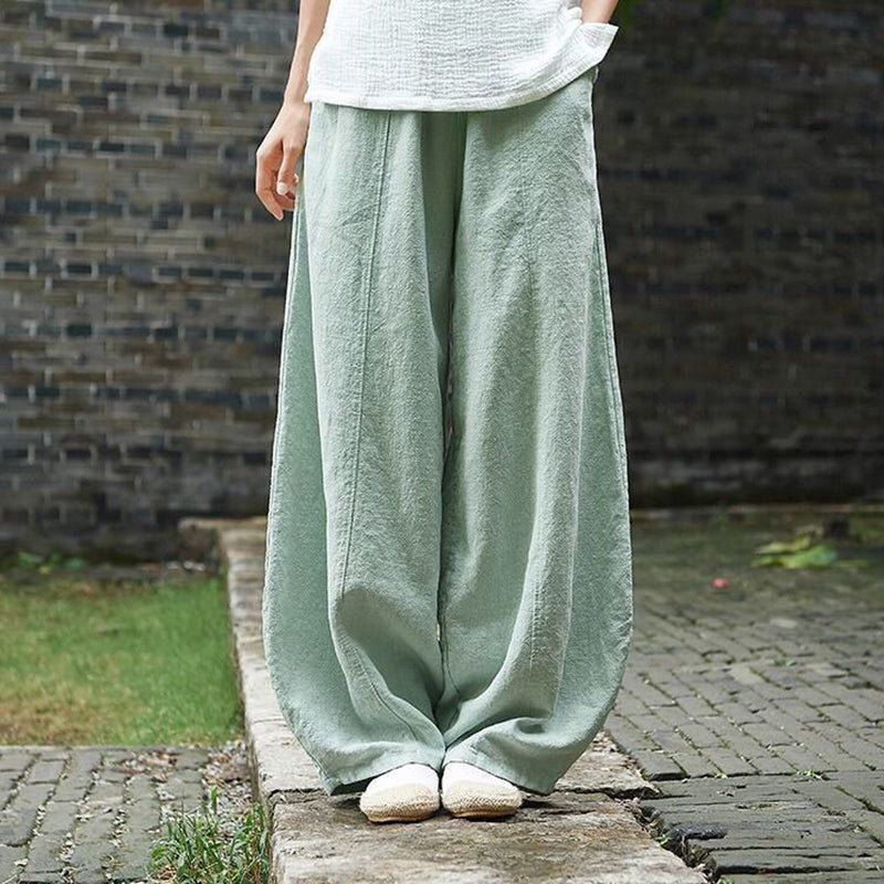 Pantalones con bolsillos lisos y farol