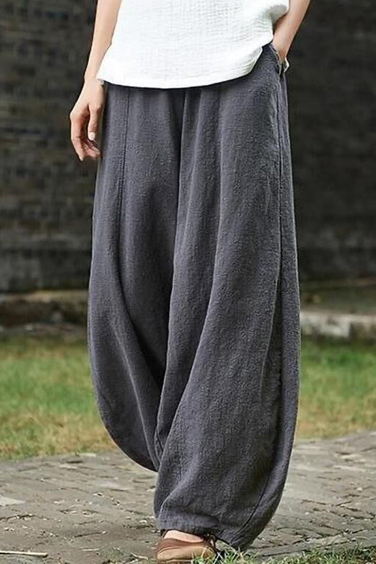 Pantalones con bolsillos lisos y farol