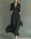 Vestido de cuello solapado