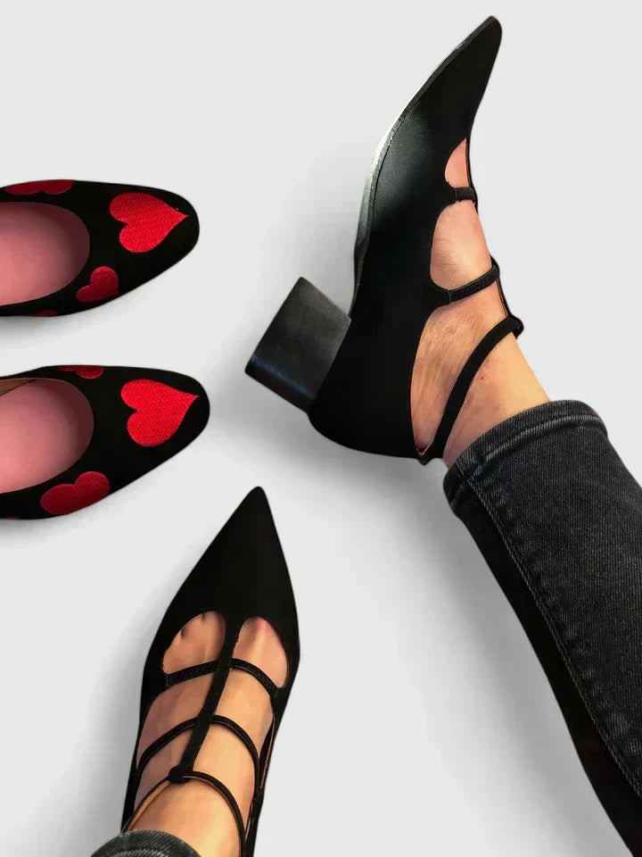 Aurea | Zapatos de Tacón Ortopédicos Multi-Bandas