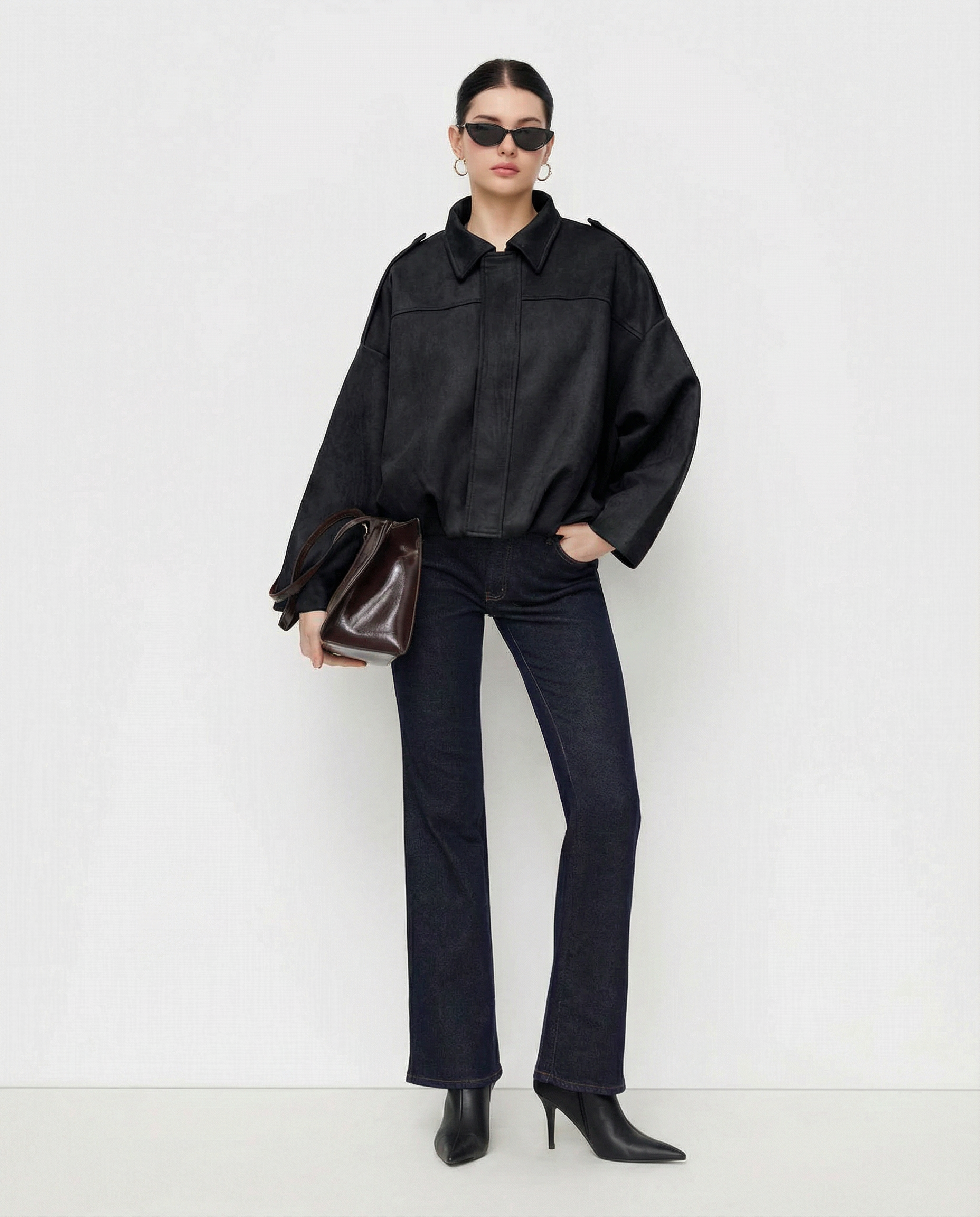 CHAQUETA ANTE OVERSIZE