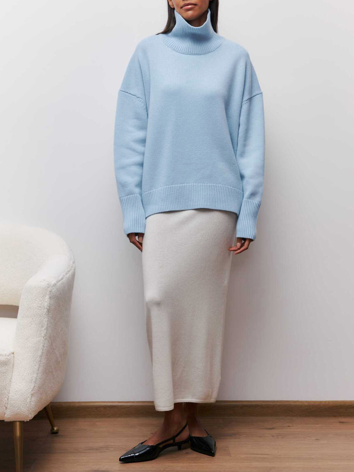 JERSEY OVERSIZE DE CUELLO ALTO