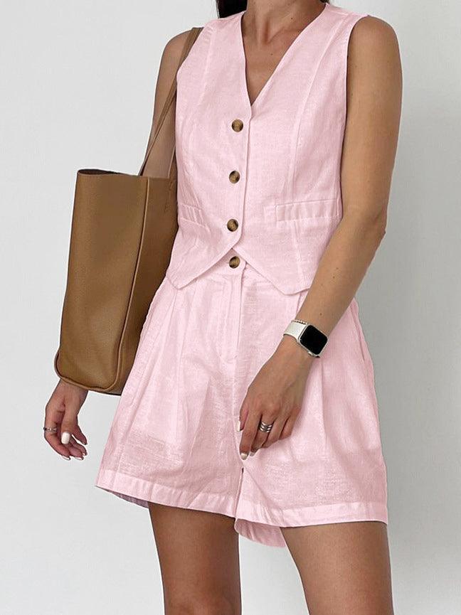 Conjunto de algodón y lino