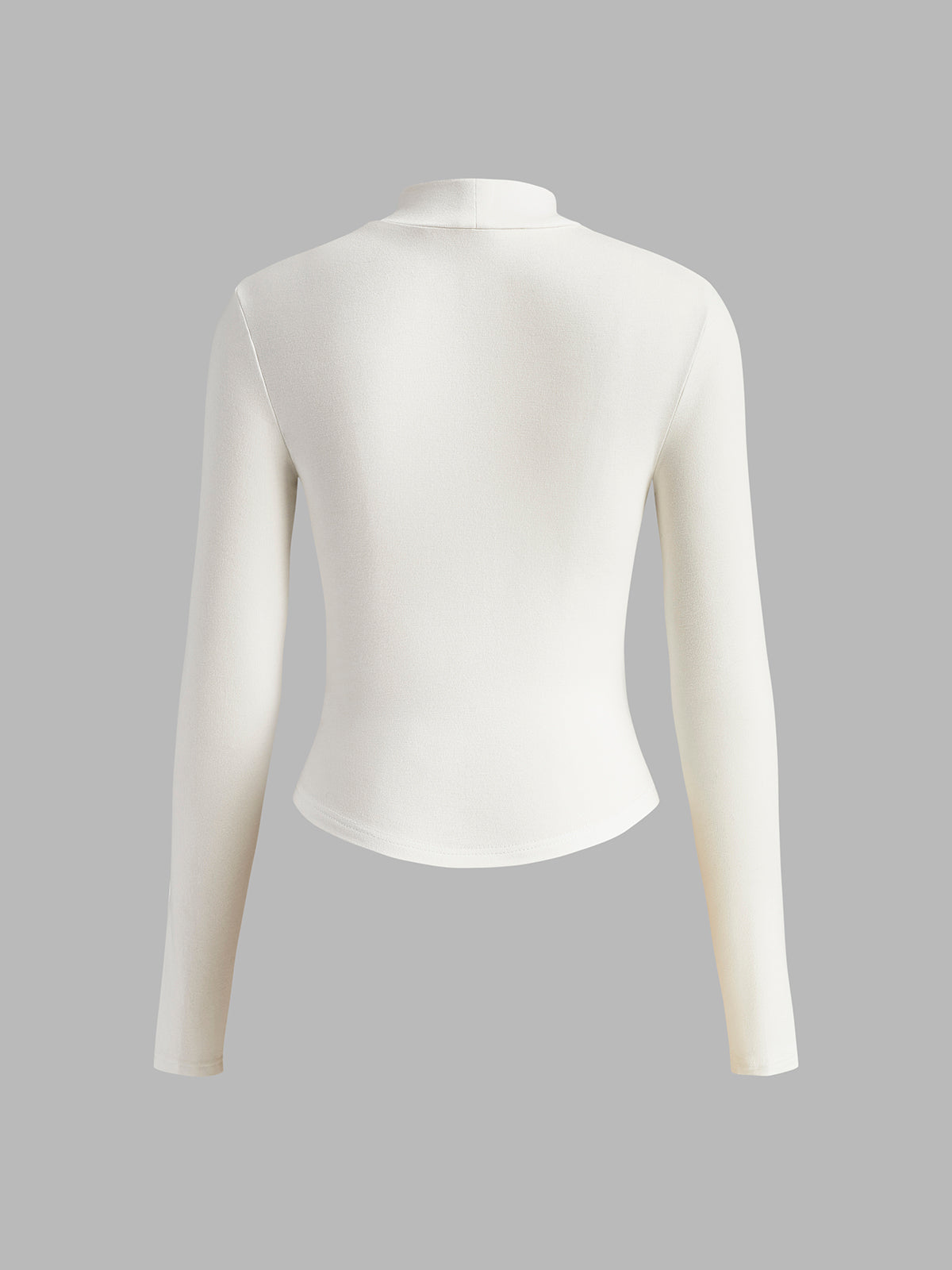 CAMISETA CUELLO ALTO Y RIBETE