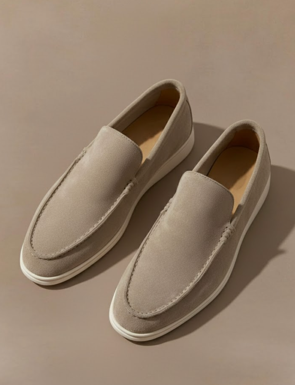 Mocasines de ante