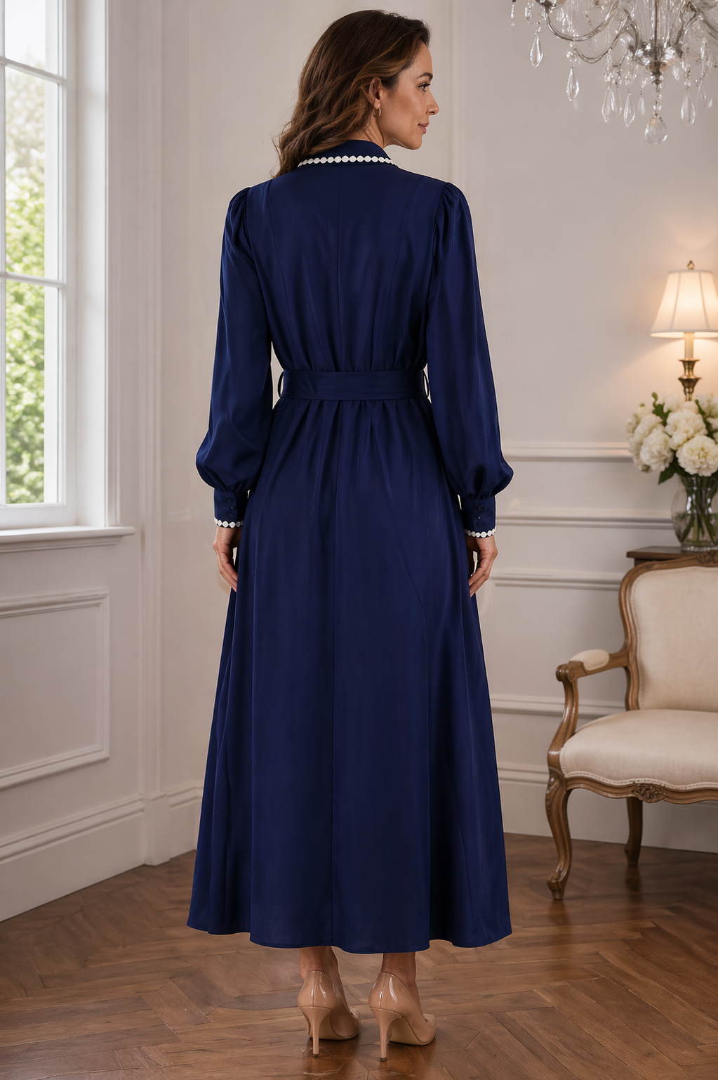 ALEXIA | Elegante vestido con cinturón