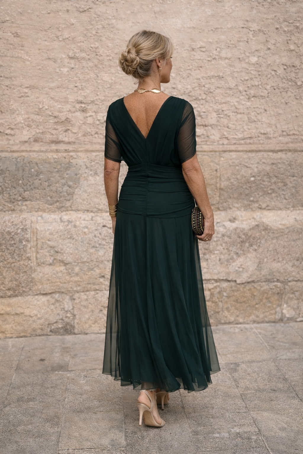 MARELLA | Vestido largo con escote en V