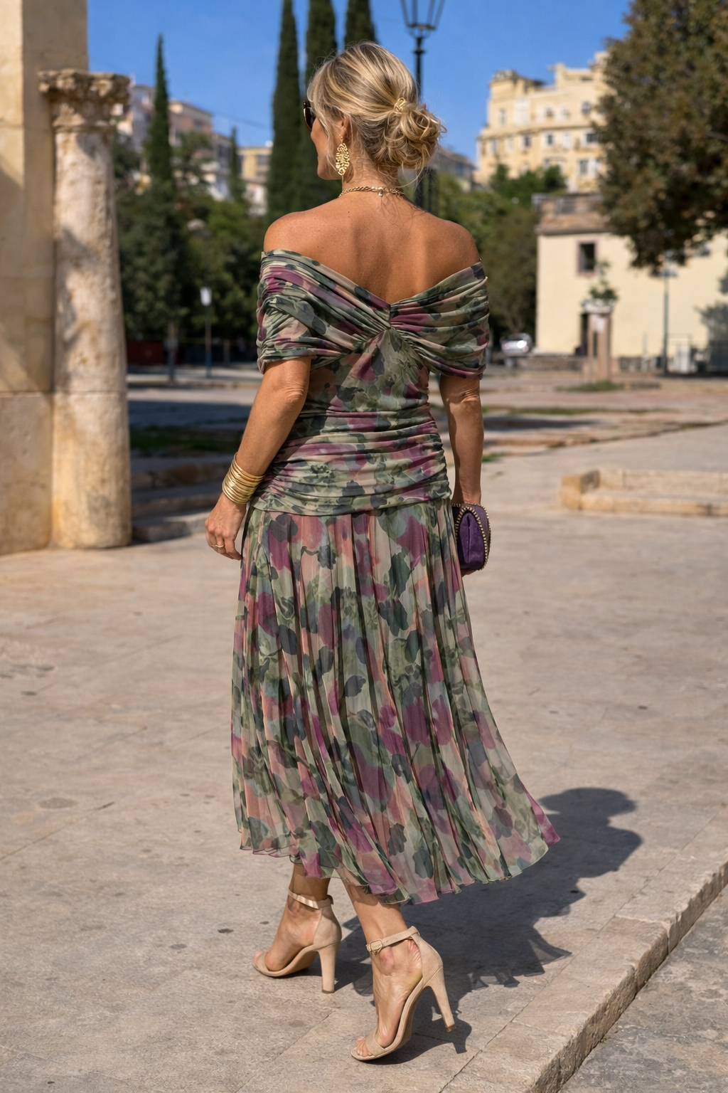 MARELLA | Vestido largo con escote en V