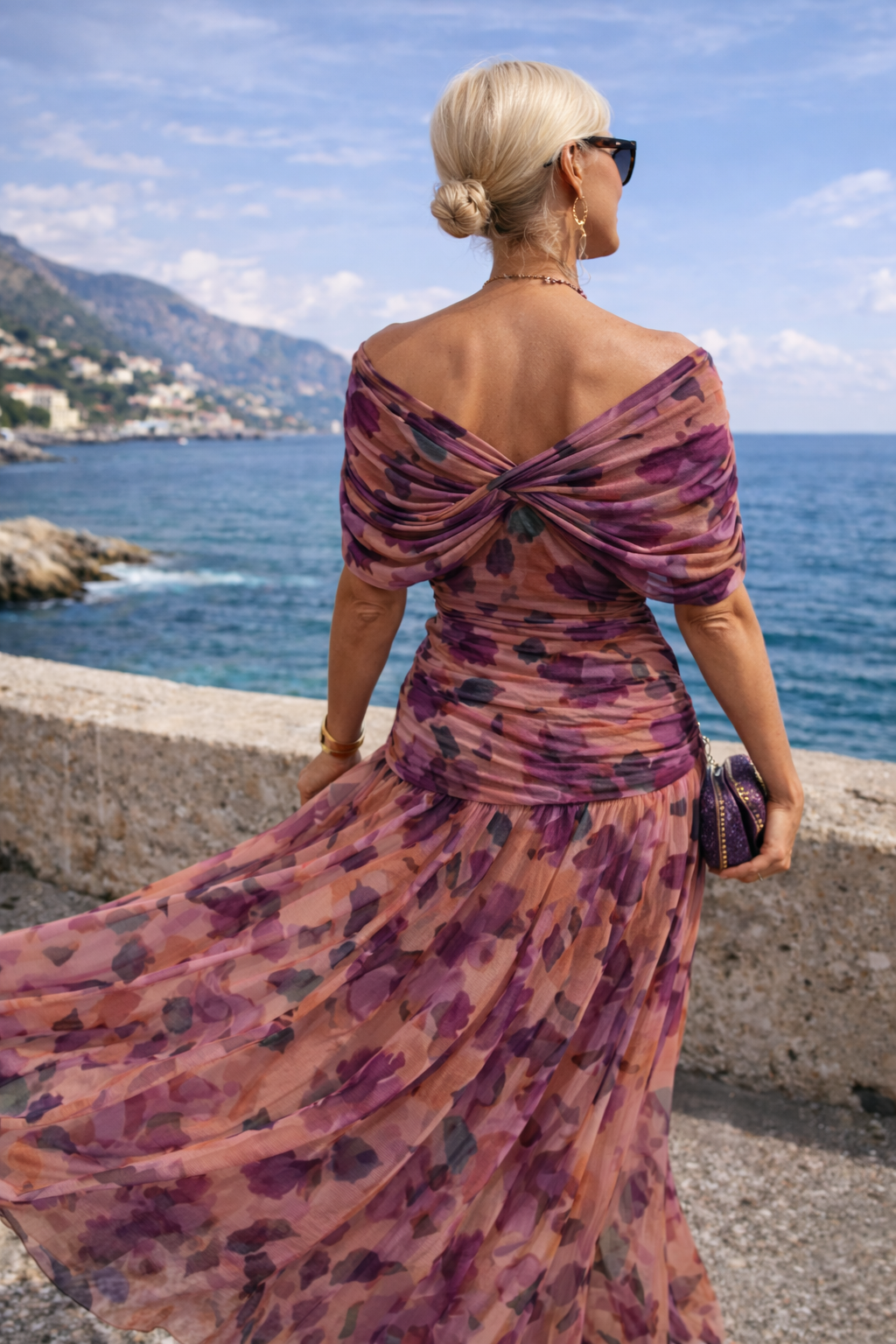 MARELLA | Vestido largo con escote en V