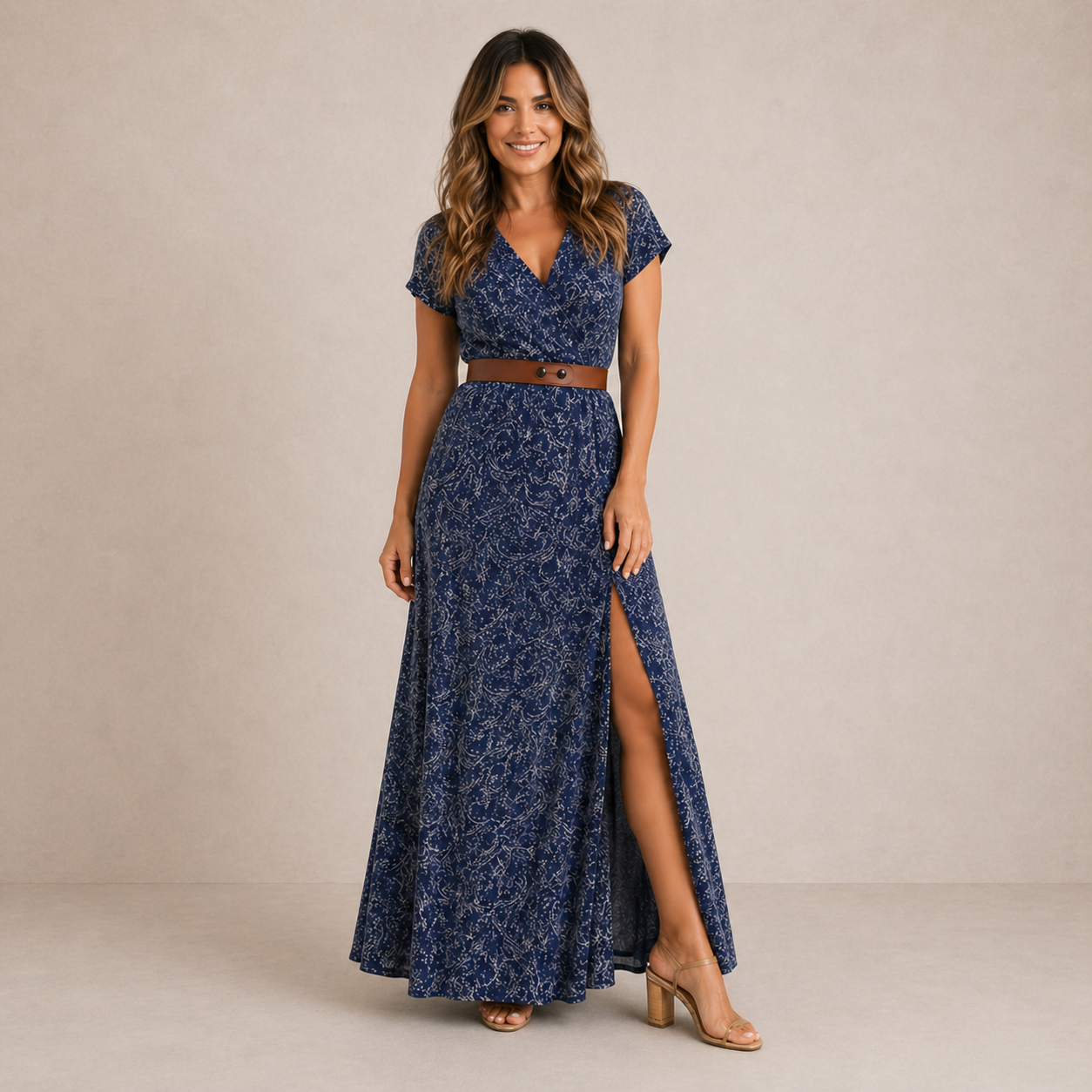 SARISA | Vestido largo estilo bohemio