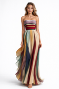 HERA I VESTIDO LARGO PLISADO MULTICOLOR