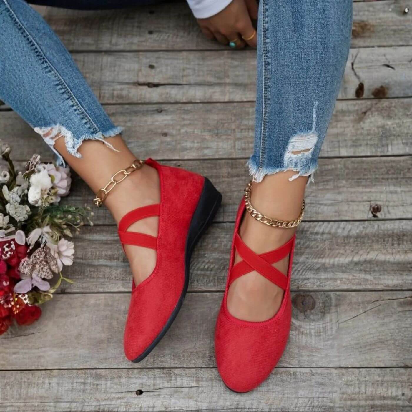 Zapatos tipo bailarina