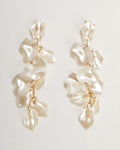 Pendientes largos con textura Etta