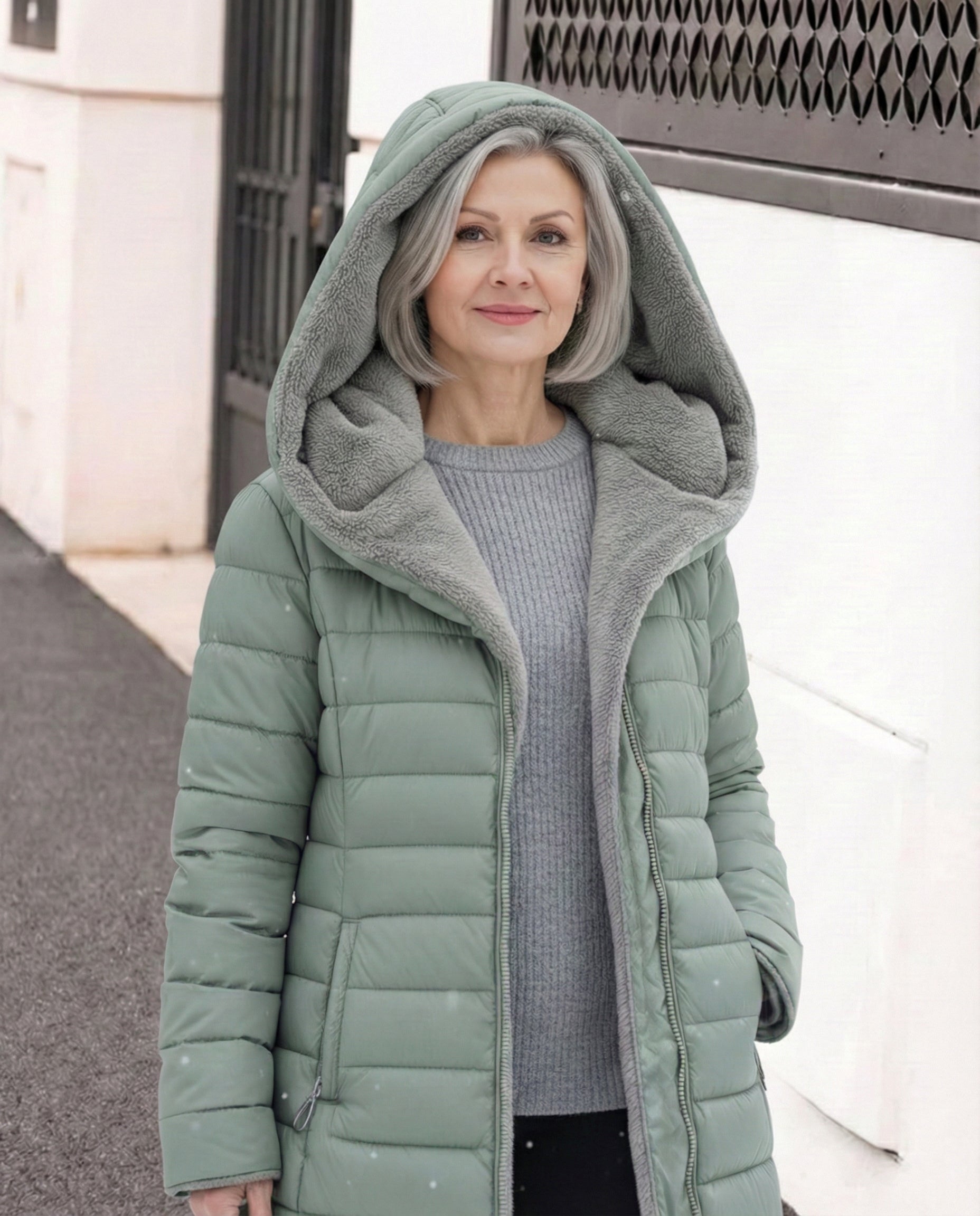 Chaqueta acolchada y forro polar